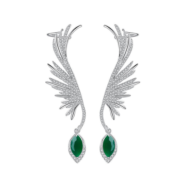 Boucles d'oreille oiseau en argent - Iroquoise Bijoux