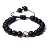 bracelet yin yang perle noir
