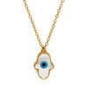 collier pendentif oeil bleu turc main de fatma or