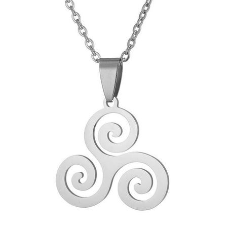 collier pendentif triskel celte breton argent