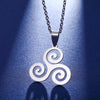 collier pendentif triskel celte breton argent