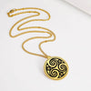 collier pendentif triskel or