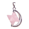 pendentif merkaba quartz rose