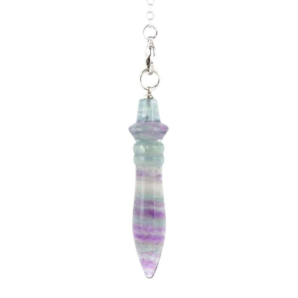 Pendule divinatoire en fluorite