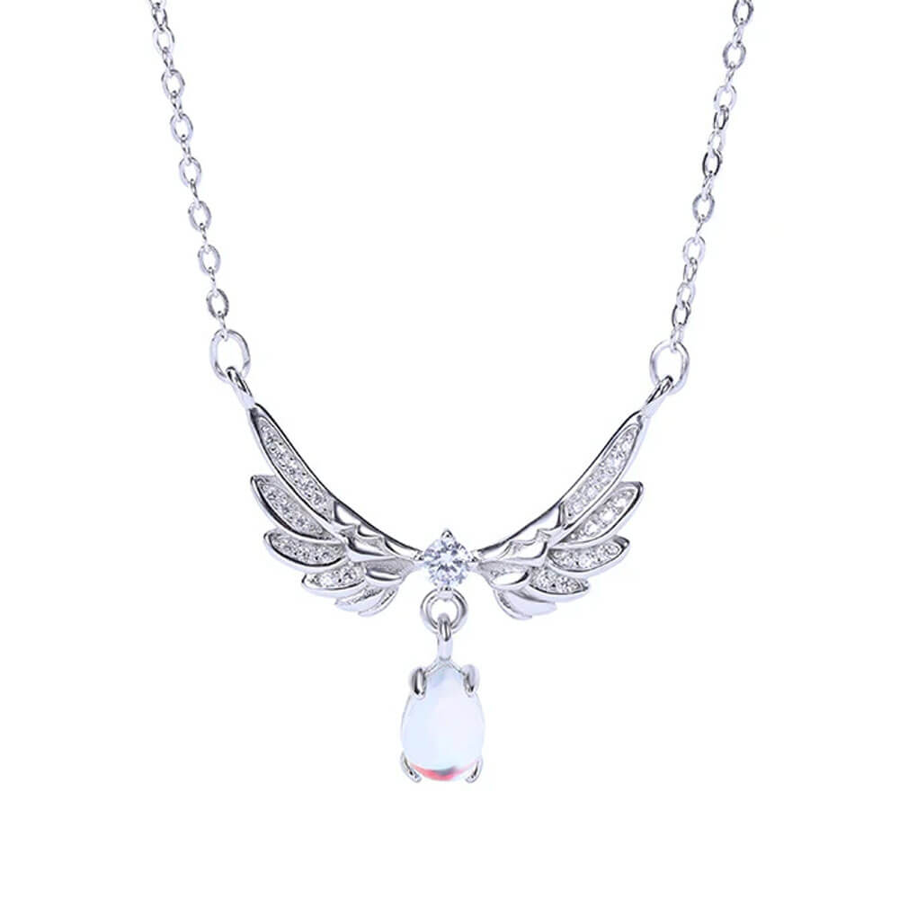 collier pendentif ailes d'ange celeste
