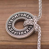 Pendentif Triskèle Celtique En Acier Inoxydable 316L - Collier En Cuir 50cm Pour Femme Ou Homme