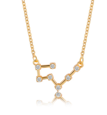 collier signe astro constellation taureau or