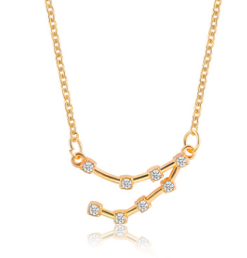 collier signe astro constellation capricorne or