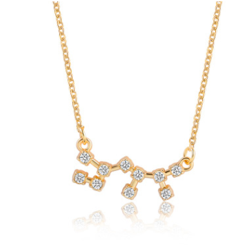 collier signe astro constellation sagittaire or