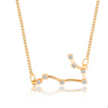collier signe astro constellation gémeaux or