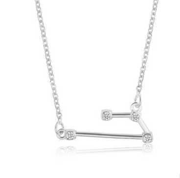 collier signe astro constellation belier argent