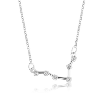 collier signe astro constellation poisson argent