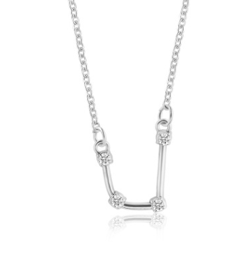 collier signe astro constellation verseau argent