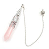 pendule divinatoire oui non quartz rose