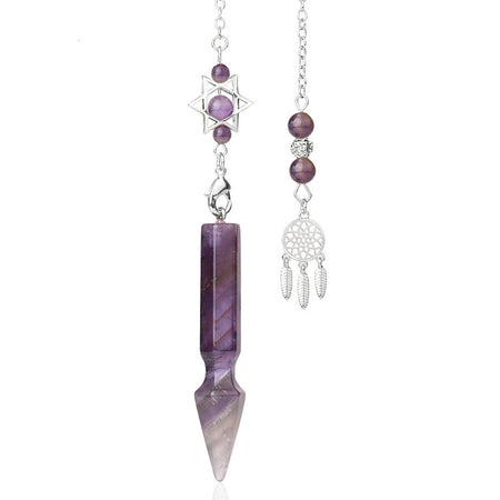 pendule divinatoire oui non egyptien amethyste