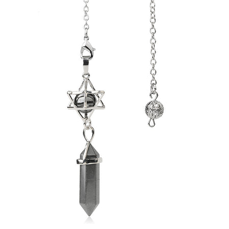 pendule divinatoire oui non merkaba hematite
