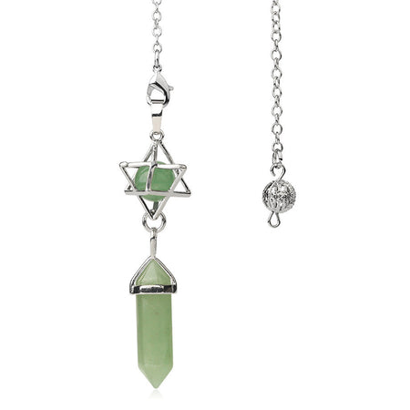 pendule divinatoire oui non merkaba aventurine verte
