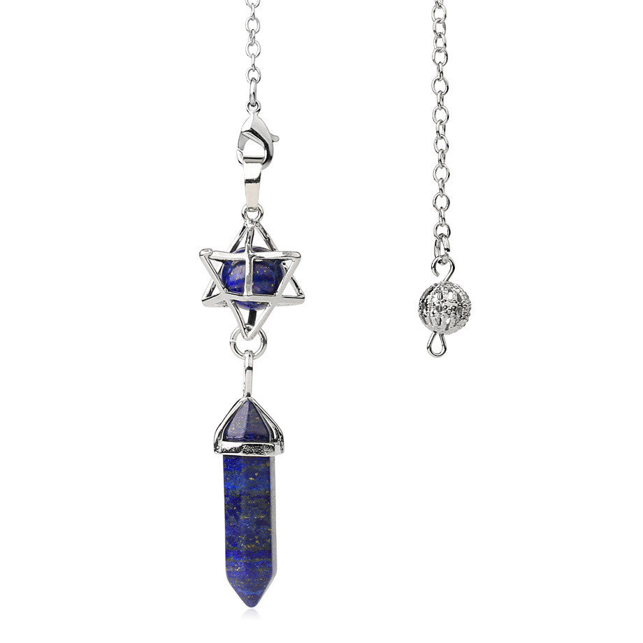pendule divinatoire oui non merkaba lapis lazuli