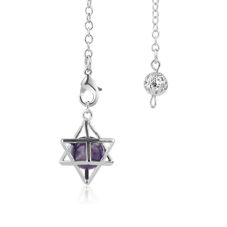 pendule divinatoire oui non merkaba perle amethyste
