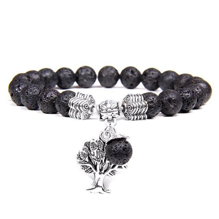 bracelet arbre de vie pierre de lave