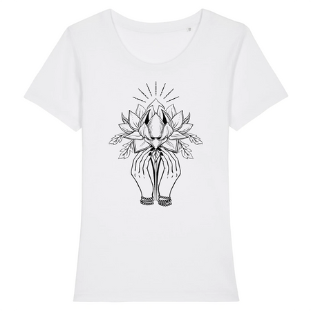 vetement tee shirt spirituel fleur de lotus