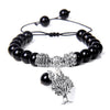 bracelet arbre de vie obsidienne noire
