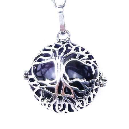 collier pendentif arbre de vie perle améthyste
