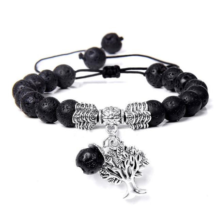 bracelet arbre de vie pierre de lave