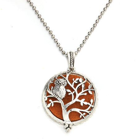 collier pendentif diffuseur huile essentielle arbre de vie