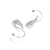 boucles d'oreilles ailes d'ange argent cristaux