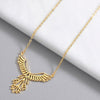 collier pendentif ailes d'ange or