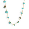 coller pierre naturelle turquoise or