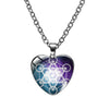 collier pendentif cube de metatron coeur