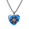 collier pendentif cube de metatron coeur