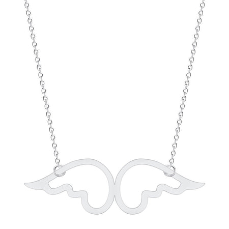collier pendentif ailes d'ange argent