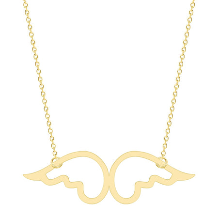 collier pendentif ailes d'ange or