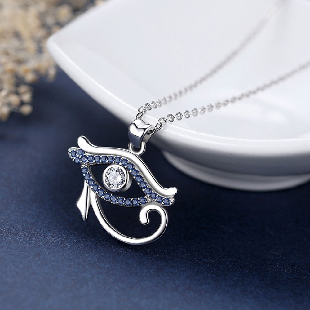 Collier pendentif Croix de Ankh-Oeil d'Horus ref Argent Collier pendentif Croix de Ankh-Oeil d'Horus ref Argent