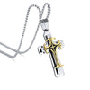 collier pendentif croix chretienne argent or