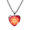 collier pendentif cube de metatron coeur