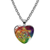 collier pendentif cube de metatron coeur