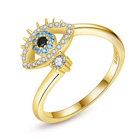 bague oeil de fatma or