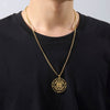 collier pendentif sri yantra or