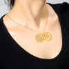 collier pendentif fleur de vie aum or