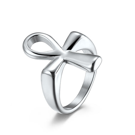 bague croix de vie ankh argent