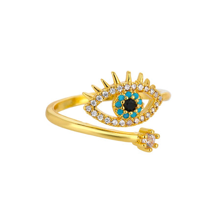 bague oeil de fatma femme or