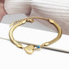 bracelet oeil bleu grec or