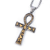 collier pendentif croix de vie ankh hieroglyphe argent or