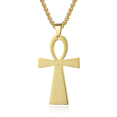 collier pendentif croix de vie ankh or