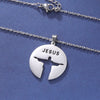 collier pendentif croix de jesus argent