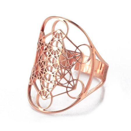 bague metatron or rose
